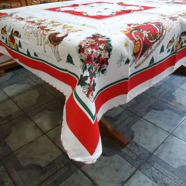 Toalha de mesa quadrada 140x140 cm Natal